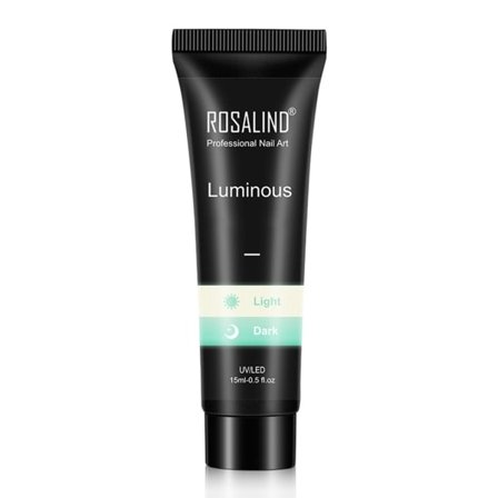 15 ml självlysande polygel nagelförlängning UV LED-lampa härdad nail art Glödande kristallförlängningsgel manikyrvårdslackverktyg 31