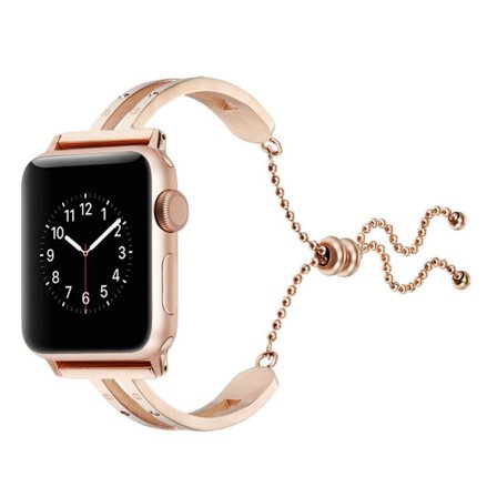 Apple Watch Series 4 44mm elegant klockarmband i metall - Guld