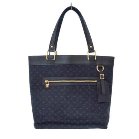 Louis Vuitton Vintage Pre-owned Cotton handTass , Blauw , Dames , Maat: ONE Size Vintage Tassen