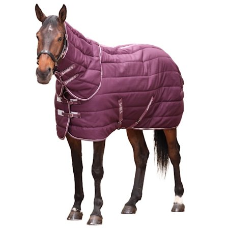 Tempest Original Combo Neck Häst Stalltäcke & Hals 5 ́ Vinröd