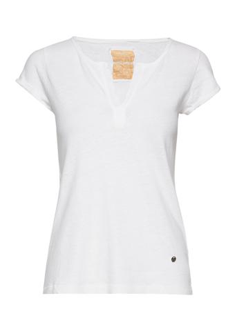 Troy Tee Ss T-shirts & Tops Short-sleeved Vit MOS MOSH