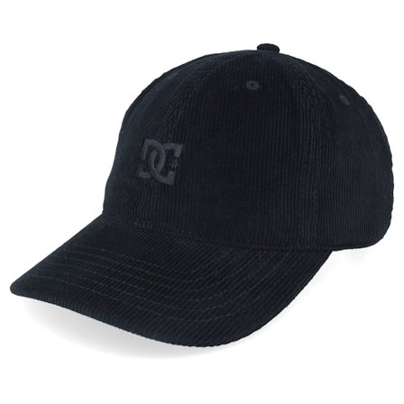 DC - Noir unconstructed Casquette - Star Strapback Black Dad Cap @ Hatstore