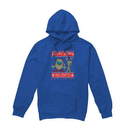 Ren & Stimpy Herr Happy, Happy Holidays Jultröja Hoodie