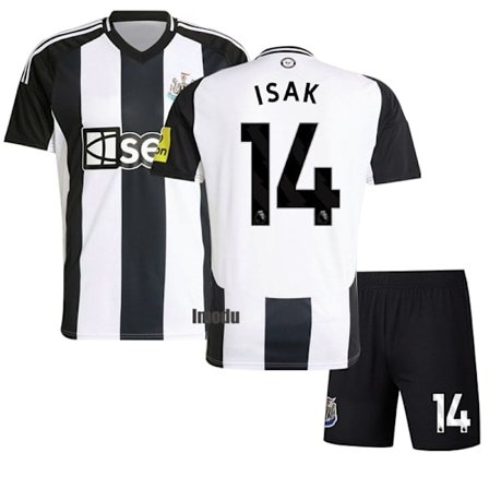 Newcastle United Hjemme Fotballdrakt Barn 2024-2025 Nr. 14 Isak (drakt+shorts) 20
