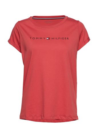 Rn Tee Ss Logo T-shirt Top Rød Tommy Hilfiger