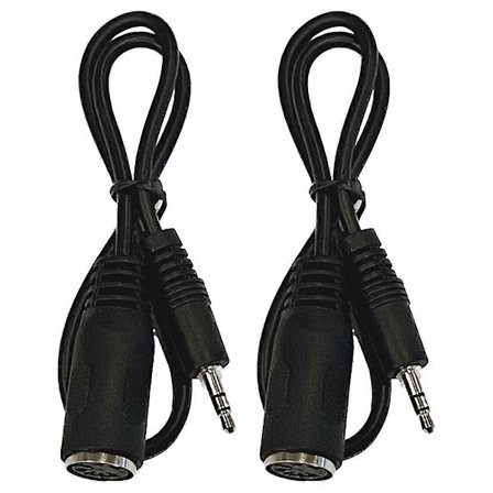 2-pack Typ-A MIDI till 3,5 mm Adapter 20 tum Kabel, Ljudkabel