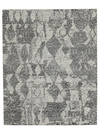 Hand Knotted Louisville Rug 248X304 Wool Dark Grey/Grey Large