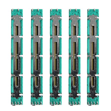 5 stk. 75 MM Dobbel B10K Original B10KX2 Behringer Pot Mikser Fader