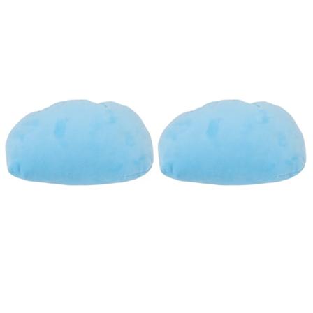 2 stk. Krykker Underarmspude Blå Blødt Håndtag Pudebetræk Tilbehør til Håndgreb Armhule