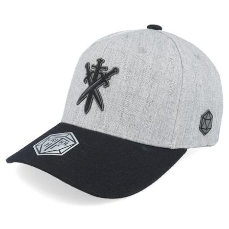 Critiql Hit - Swords Crossed 110 Flexfit Grey/Black Adjustable Adjustable Grey Cap - @ Hatstore