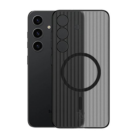 Samsung Galaxy S24 Mobilskal Korrugerad med Magnet Rvelon - S...