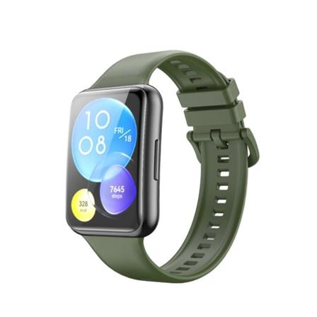 Huawei Watch Fit 2 klockarmband i silikon - Militärgrön Grön