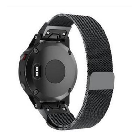 Garmin Fenix 3 / 3 HR / 5X urlänk metall material meshlänk - Svart