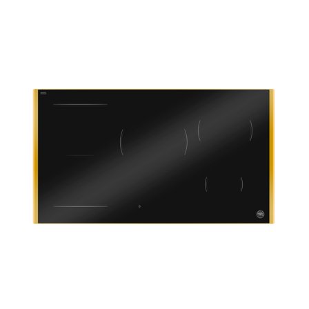 Bertazzoni P905I1M30GP Premium induksjonstopp 90 cm med gullramme, 5 soner' - 'Black and gold