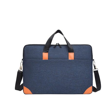 Vattentät laptopväska 16-tums axelväska för laptop, mörkblå