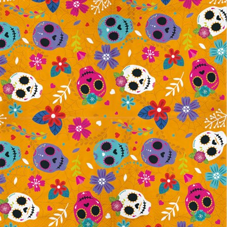 Servetter Day Of The Dead Orange 10-pack