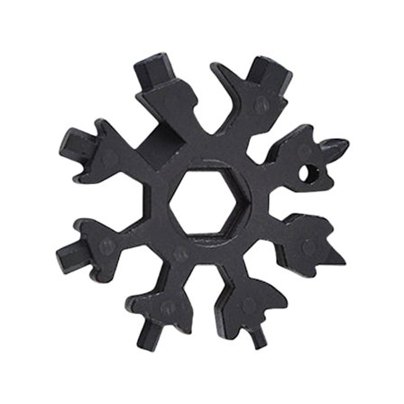 Snöflinga Multiverktyg Snö Multiverktyg Skruvmejsel Cykelverktyg Nyckelring Väska Hex