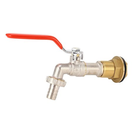 Messing Tønne Kran 1/2in Innvendig Gjenget Slange Bibb Vannrørkobling for Bøtter Tanker