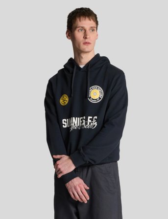 Lyle & Scott Sunnies Fc Graphic Pullover Hoodie - Black - M
