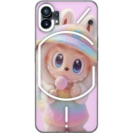 Kompatibel Mobilcover til Nothing Phone (1) Monster kanin dukke vinyl figur sjove udtryk