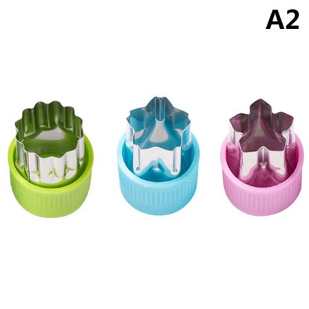 3st/ set Star Heart Shape Grönsaker ter Plast Handtag Portabl