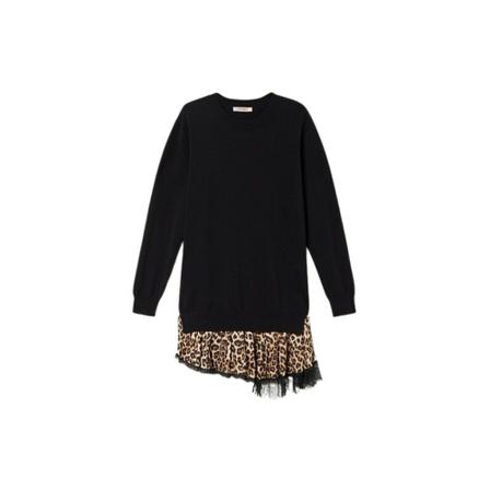 Twinset, Short Dresses Zwart, Dames, Maat:S