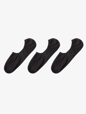 John Henric Men's Schwarze 3er-Pack Füßlinge Size 43-46