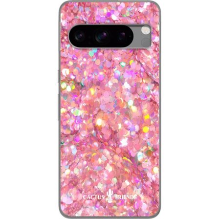 Yhteensopiva Puhelinkuori Google Google Pixel 8 Pro Cactus and Friends – PinkGlitter
