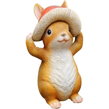 Udendørs statue have skulptur sød kanin harpiks have statue dekoration, gård polyresin dyr figur skulptur ornament dekoration