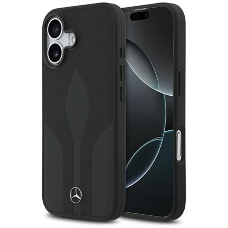 Mercedes Läder The Move MagSafe-fodral för iPhone 17 - svart