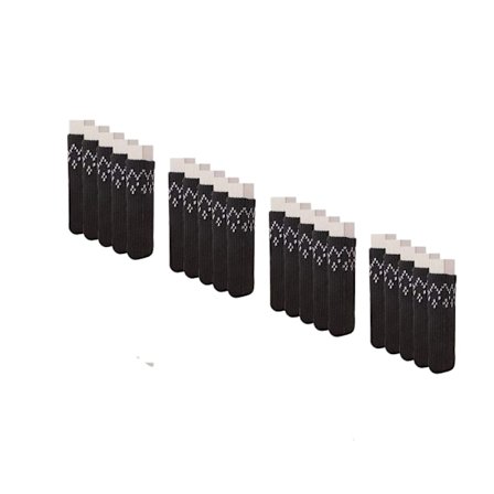 20 stk. Stolesokker, Strikket Dobbelt Lag Tyk Stol/Bord/Bænk Fodbeskytter, Skridsikker Slidstærk Støjreducerende Stol Betræk Hætter Sæt, C