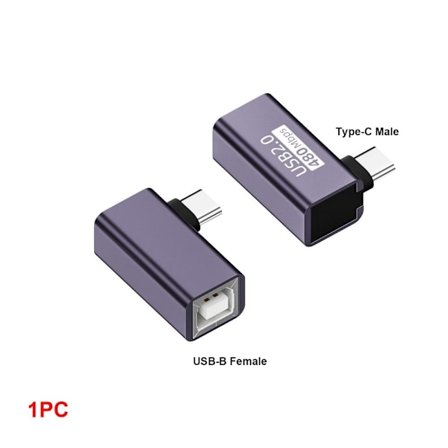 USB-B til Type-C Converter MIDI Adapter USB-B TIL USB-C ALBUUE