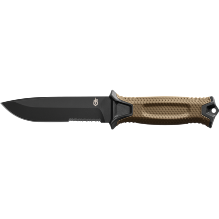 Gerber 1027847 Slirekniv tannet med slire, brun boks, Hobby & fritid
