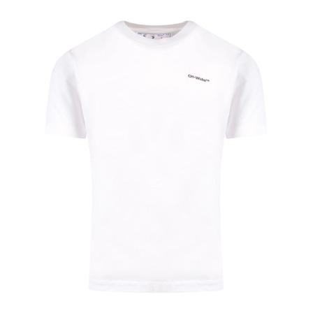 Off White T-Shirt Omaa027F22Jer016 Hvid, Herre T-shirts, Størrelse: XL