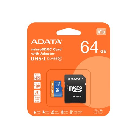 ADATA Premier - flashminnekort - 64 GB - microSDXC UHS-I