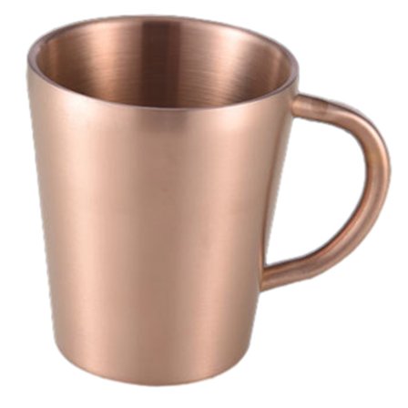 300ML Dubbellagersmugg Med Handtag Utjämnande Kant Säker Kaffekopp För Hem