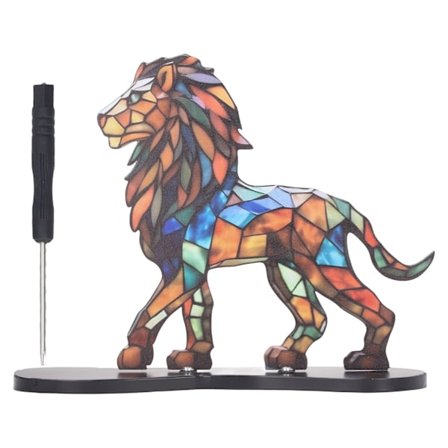 Metallinen eläimen muotoinen pöytäkoriste, tyylikäs eläinveistos kotiin ja toimistoon