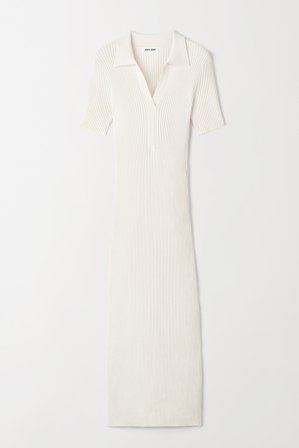 Soft Goat - Pique dress - Cashmere dress - M - Off White