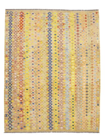 Oriental Kilim Afghan Old Style Rug 181X231 Orange/Brown Wool, Afghanistan