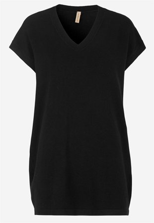 Soyaconcept - Finstickad tunika - svart - för damer - M (40) - Cellbes