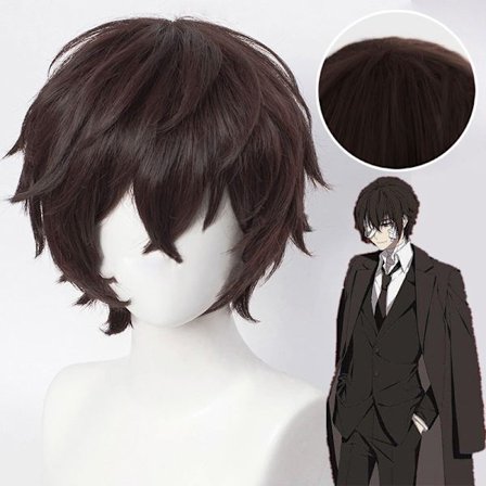 Anime Bungo Stray Dogs Dazai Osamu Cosplay Paryk - Perfekt