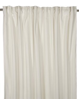 Yhdistelmänauhaverho Esther yksivärinen sametti 135x300 cm 2 kpl Off-white