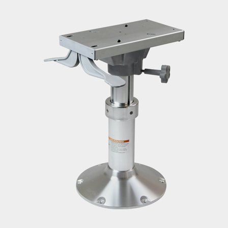 Seat pedestal ESM Ocean, 360°, adjustable 30 - 40 cm, Ø8.7/7.3 cm, Ø31 cm, gas damped, with sliding rail