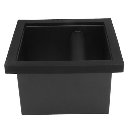 Kaffegrut Dunkeboks Firkantet Bunnløs Svart Gummi PTFE Stål Restboks for Kafé