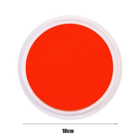 Store Runde Håndverksblekkputer Giftfrie Babypleie Fingeravtrykksblekkputer Stempler Vaskbare Nyfødte Kjæledyravtrykkssett Suvenirer Oransje