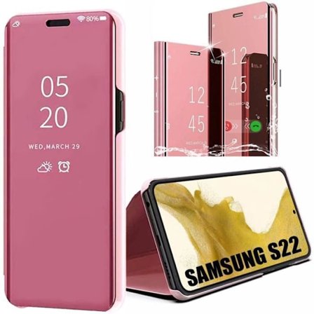 Coque til Samsung Galaxy S22 - BOOLING - Stødabsorberende - Fuld beskyttelse - Rosa - Semi-hård
