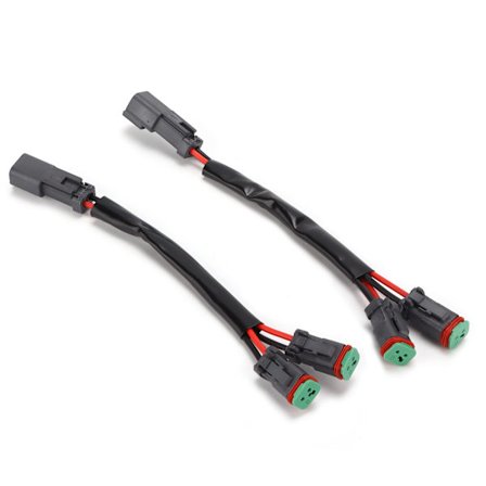 2-benet LED Arbejdslampe Stikforbindelse Han til Hun Universal til Bil