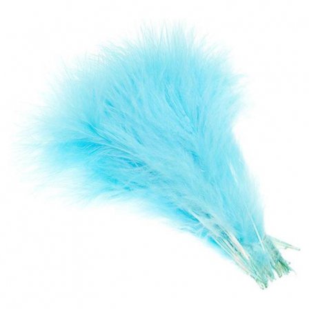Marabou Plumes - Fluo Blue