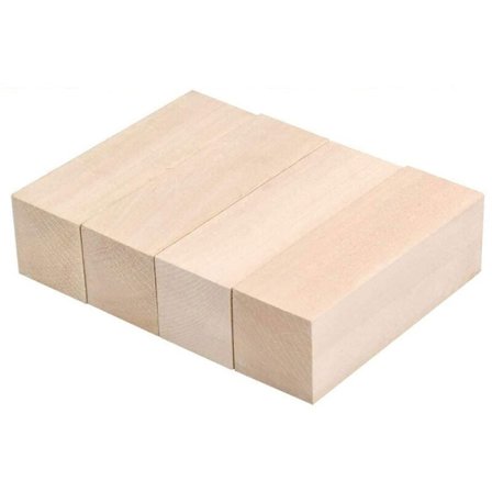 Store treskjæringsblokker i tre Basswood treskjæringsblokker Ubehandlet myktresett for treskjæringsnybegynnere