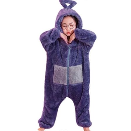 Anime Teletubbies Kostume 7-14 År Gamle Børn Sød Julepyjamas Nattøj Drenge Piger Nattøj Onesie - Perfekt